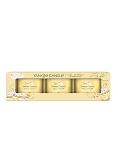 Yankee Candle - 3 Filled Votive Candles - Vanilla Cupcake